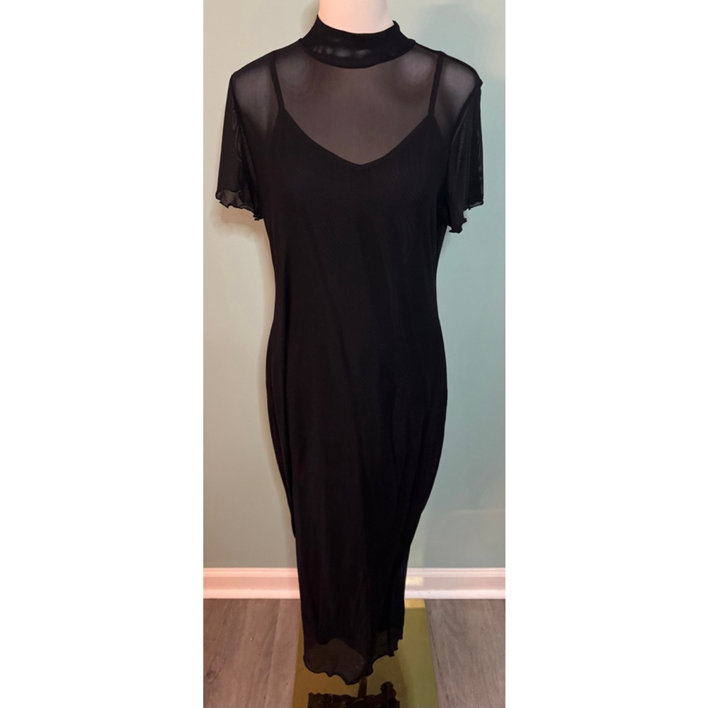 Women's MEROKEETY Black Dress Size L